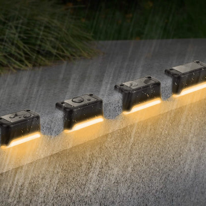 4-Piece: Solar Powered LED Step Lights