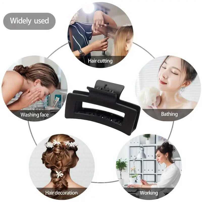 4-Piece: Solid Color Hairpin Clip