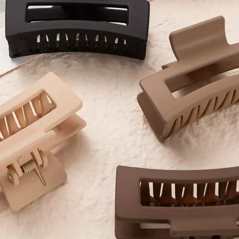 4-Piece: Solid Color Hairpin Clip