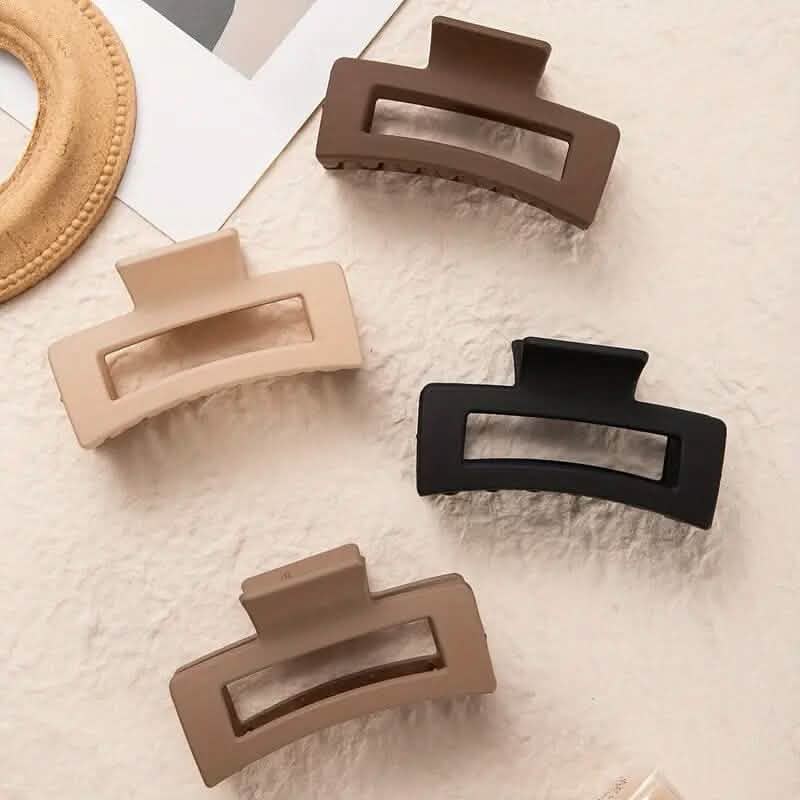 4-Piece: Solid Color Hairpin Clip