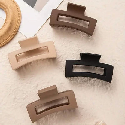 4-Piece: Solid Color Hairpin Clip