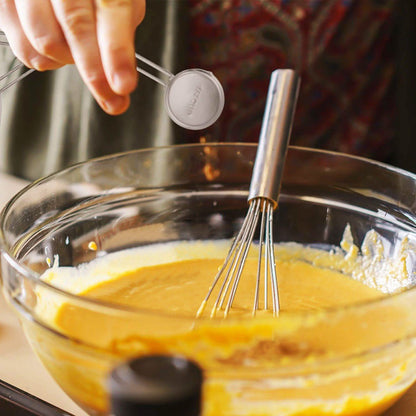 4-Piece: Stainless Steel Measuring Cups Stackable Kitchen Spoons Set