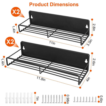 4-Piece: Strong Magnetic Spice Rack Organizer