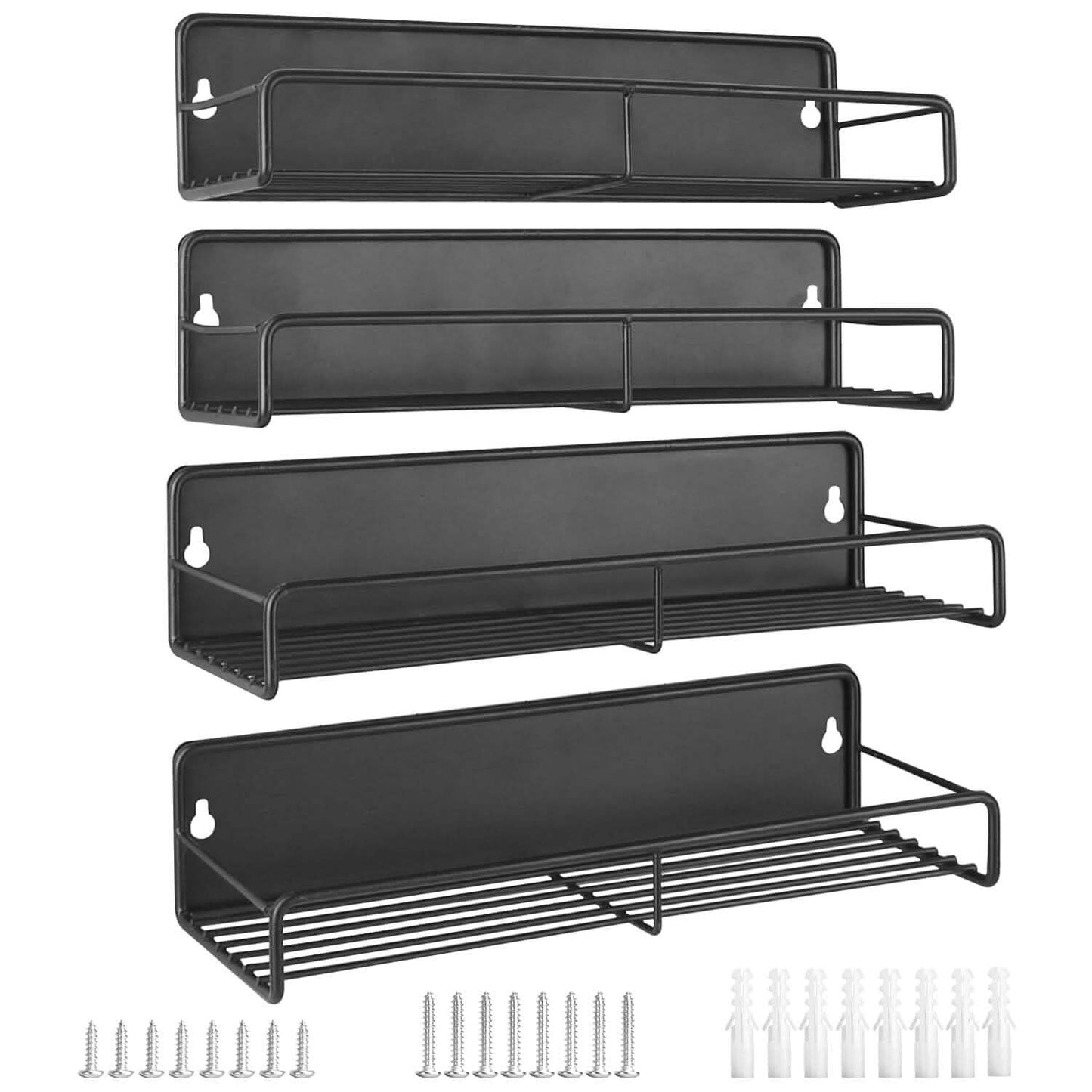 4-Piece: Strong Magnetic Spice Rack Organizer