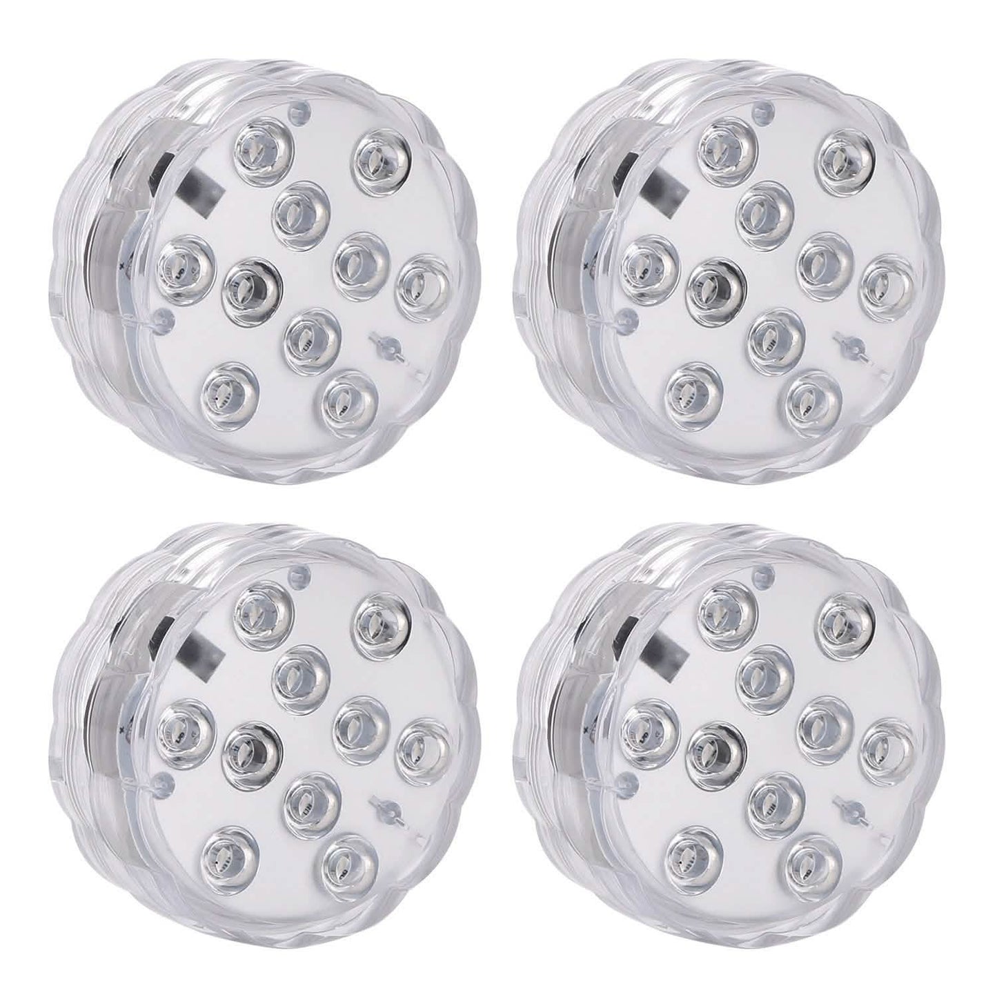 4-Piece: Submersible RGB LED Lights