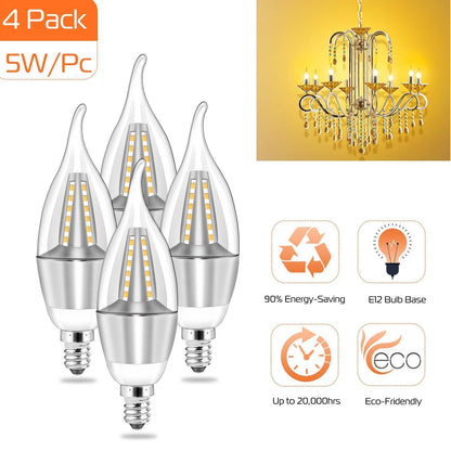4-Pieces: 5W E12 Candelaria Bulbs