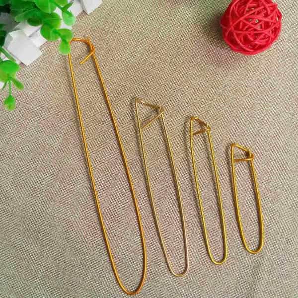 4-Pieces: Aluminum Stitch Holders Pins Knit Knitting Needles Crochet Hooks