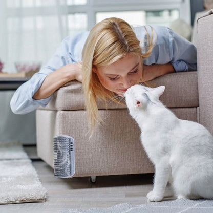 4-Pieces: Cat Self Groomer Soft Silicone Wall Corner Scratcher