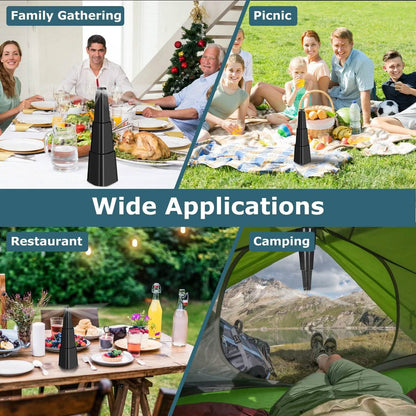 4-Pieces: Fly Repellent Fan Table Top Battery Powered Bug Deterrent