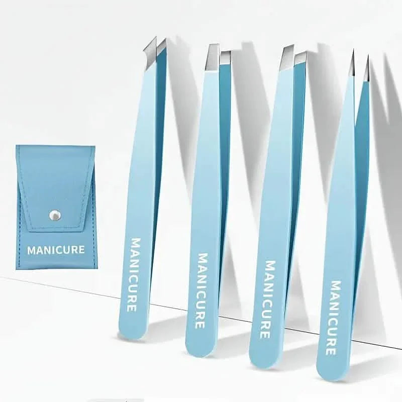 4-Pieces: High-Quality Eyebrow Tweezer