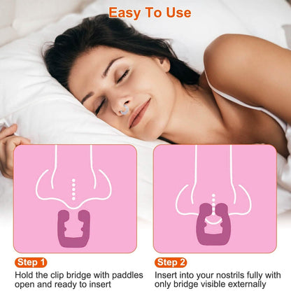 4-Pieces: Magnetic Nose Clip Anti Snoring Device