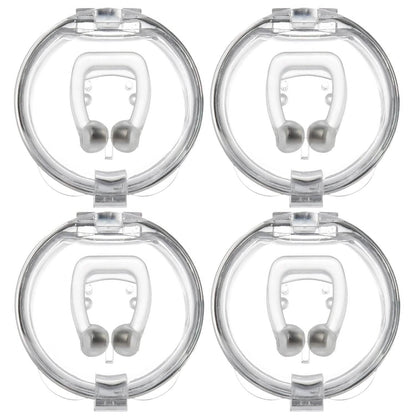 4-Pieces: Magnetic Nose Clip Anti Snoring Device