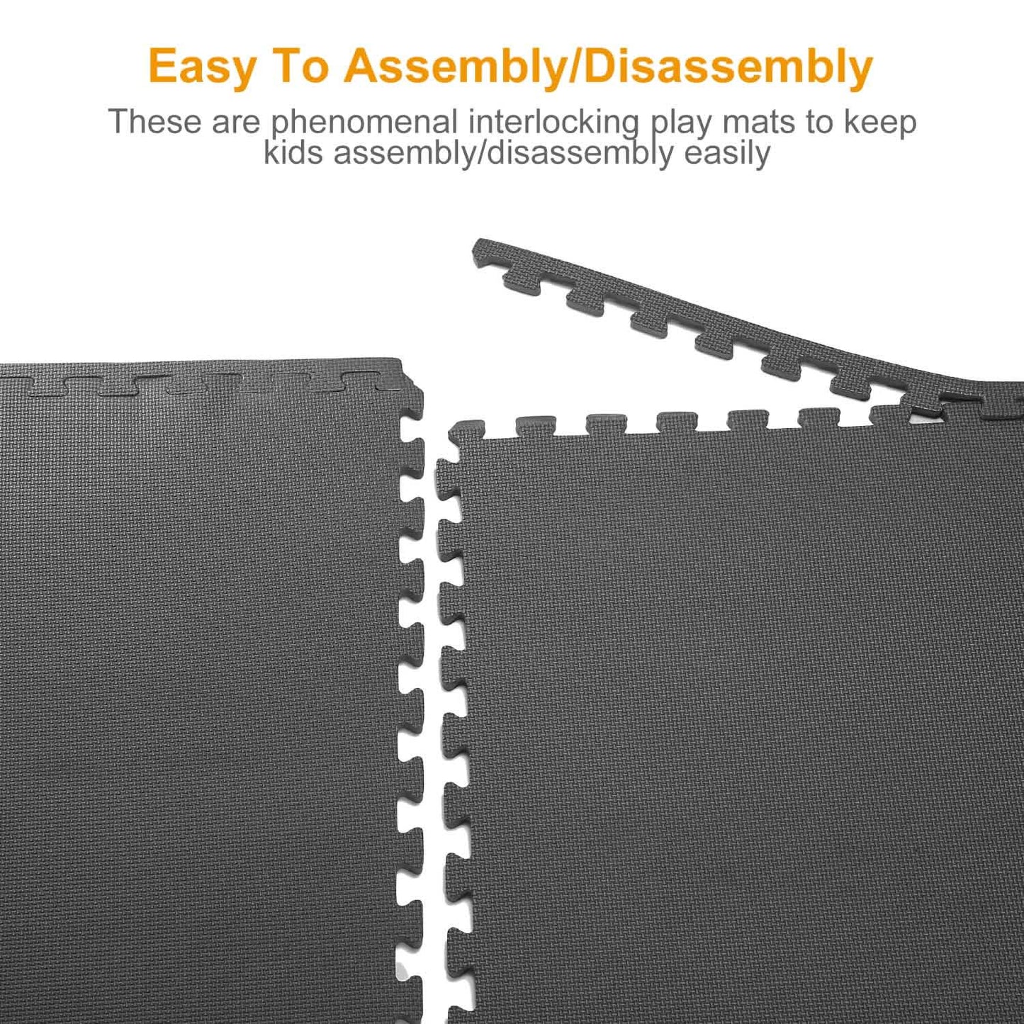 4-Pieces: Puzzle Exercise Foam Mat