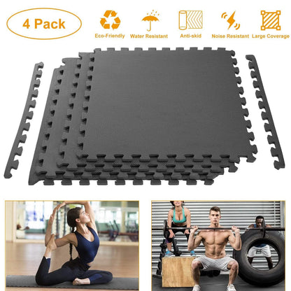 4-Pieces: Puzzle Exercise Foam Mat