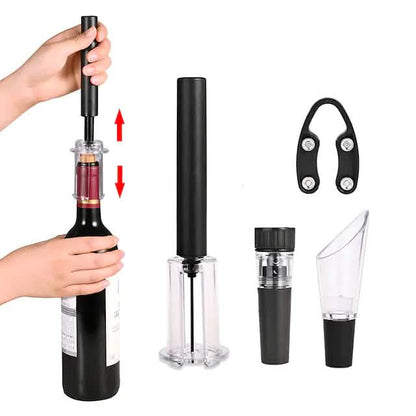 4-Pieces Set: Air Pump Wine Bottle Opener
