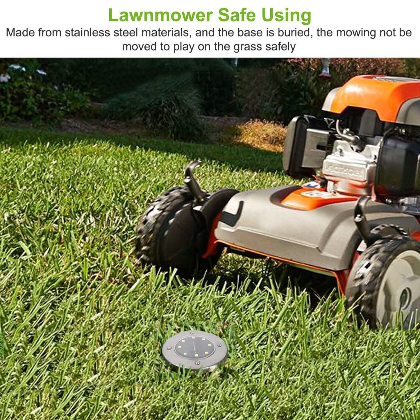 4-Pieces: Solar Powered Ground Light