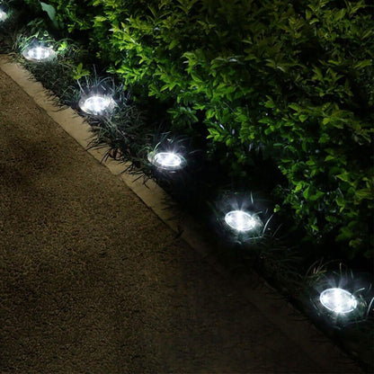 4-Pieces: Solar Waterproof Ground Light