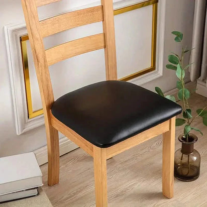 4-Pieces: Waterproof Removable Upholstered Leather Dining Chair Slipcovers