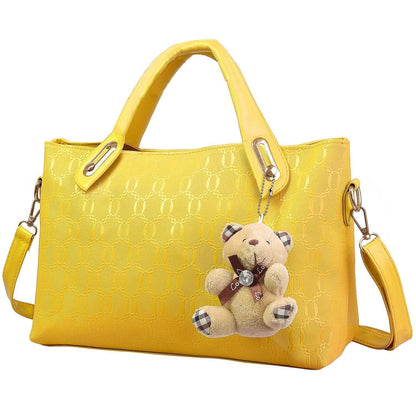 4-Pieces: Women Leather Handbag