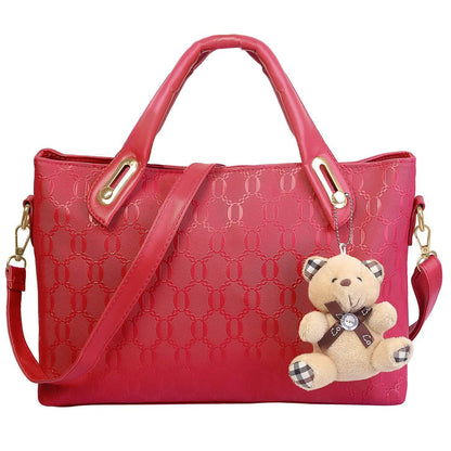 4-Pieces: Women Leather Handbag