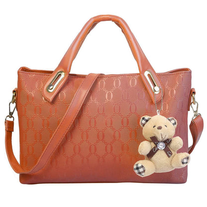 4-Pieces: Women Leather Handbag