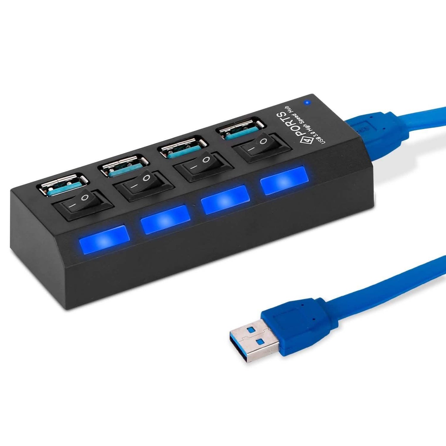 4 Port USB 3.0 Hub High Speed Adapter