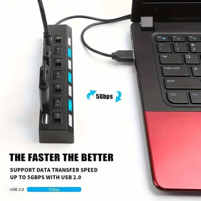 4-Port USB Switch Universal Hub