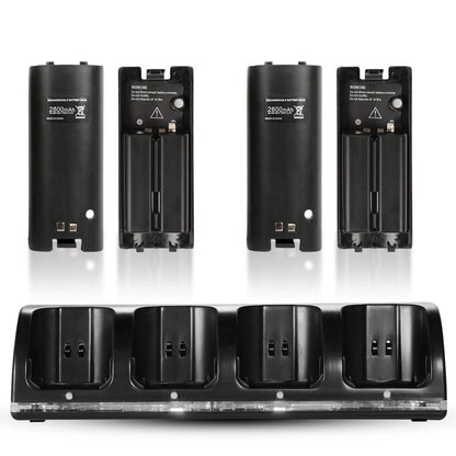 4 Remotes Charging Dock