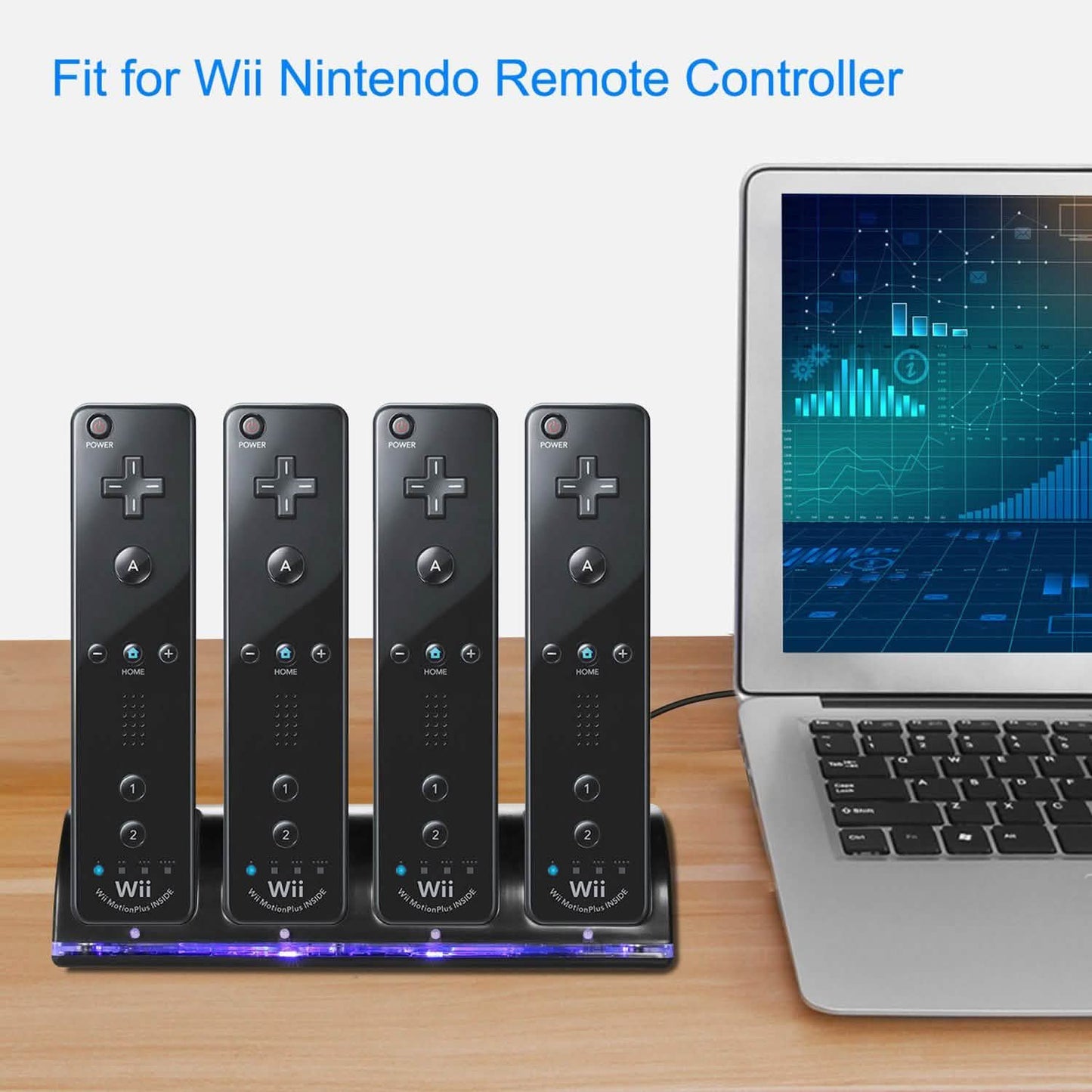 4 Remotes Charging Dock