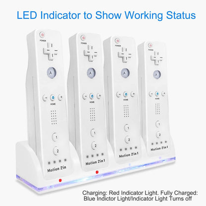 4 Remotes Charging Dock