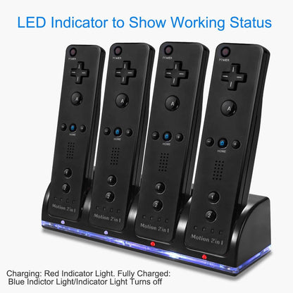 4 Remotes Charging Dock