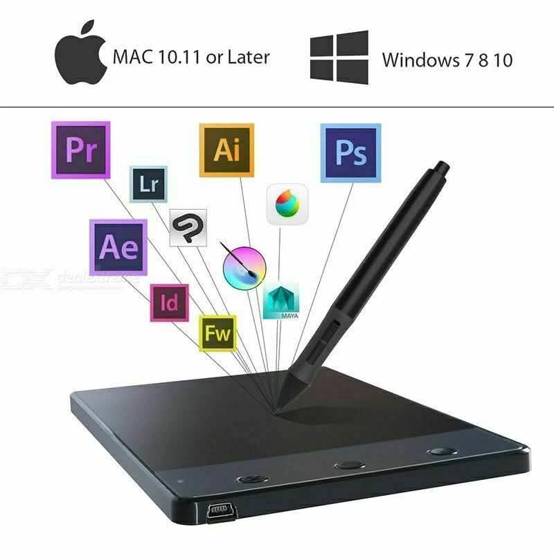 4 x 2.23" Anti-Interference USB Graphics Drawing Tablet