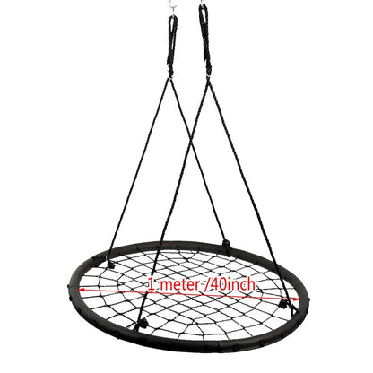 40" Disc Swings Seat Flying Saucer Tree Rope Web Net