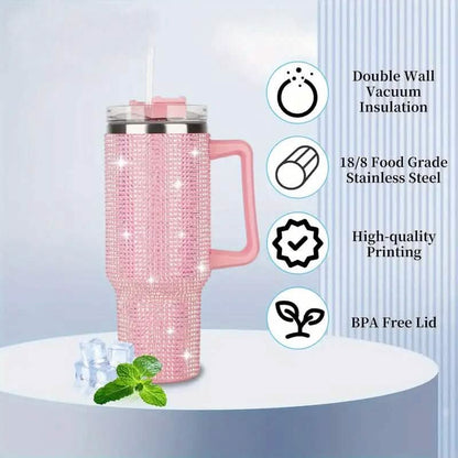 40 Oz Super Sparkly Rhinestone Bling Tumbler