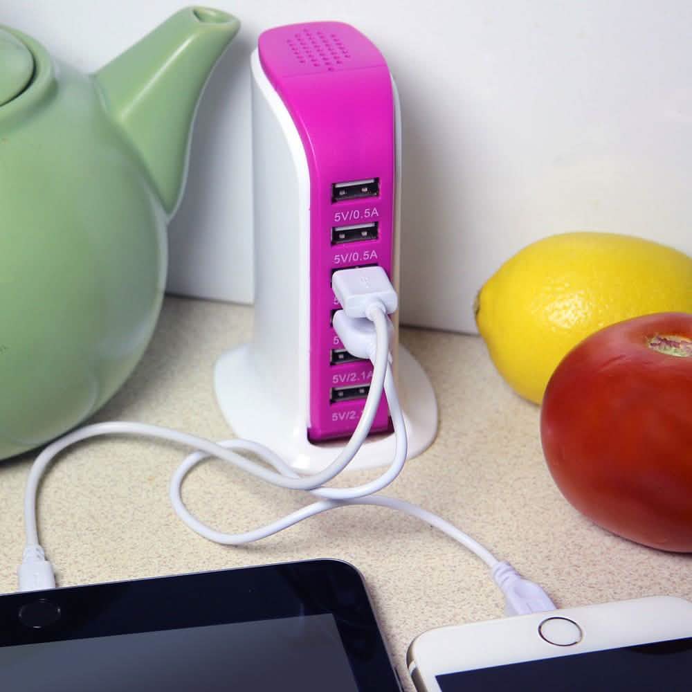 40 Watt 6-Port USB Power Charging Station