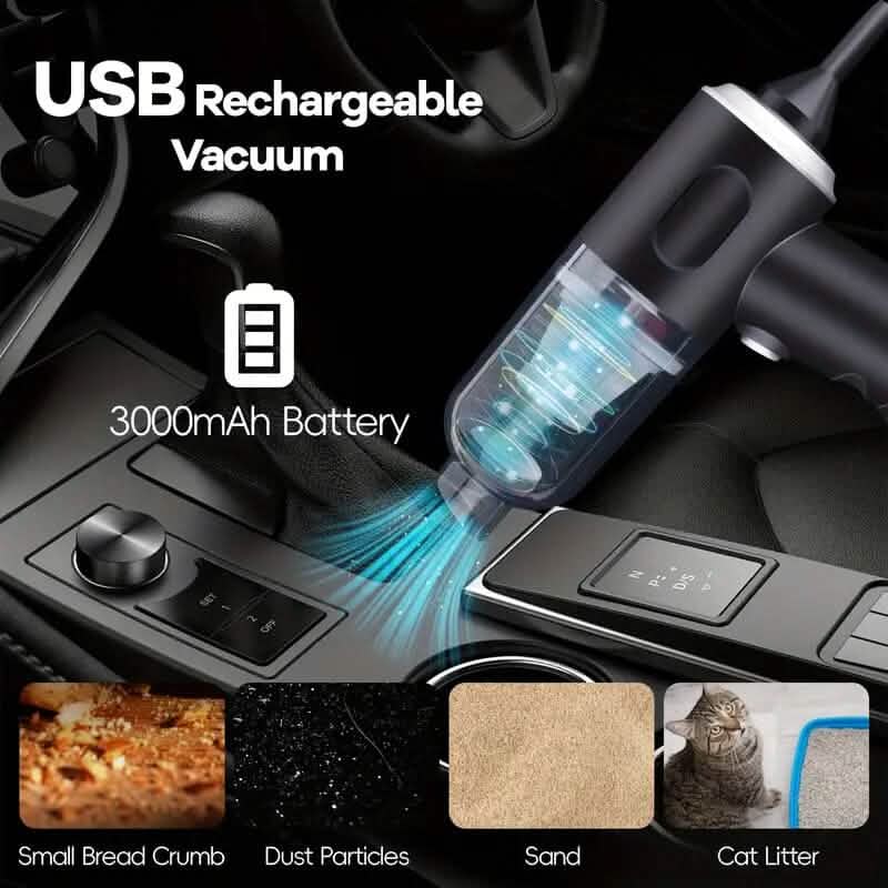 4000Pa Twin Turbine Motor Handheld Vacuum Cleaner
