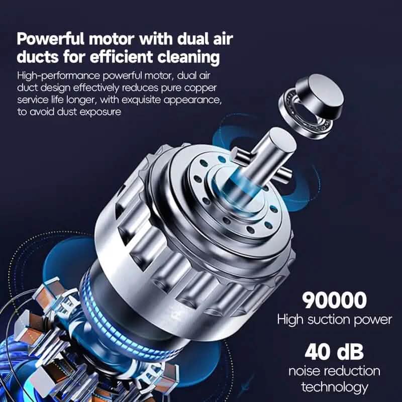4000Pa Twin Turbine Motor Handheld Vacuum Cleaner