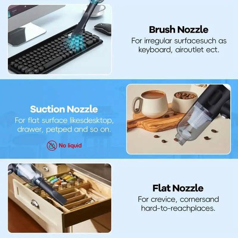 4000Pa Twin Turbine Motor Handheld Vacuum Cleaner