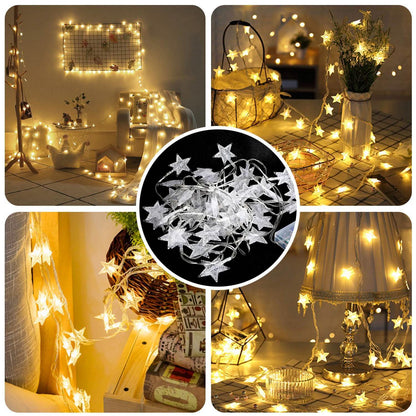 40-LED 13.12FT Star Fairy Lights