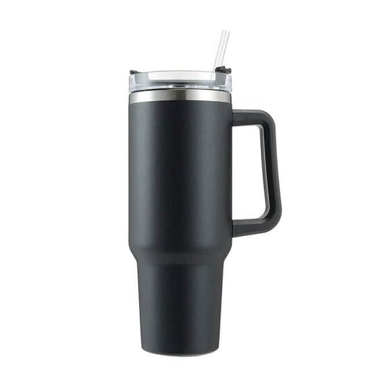 40oz Reusable Vacuum Tumbler with Insulated Double Wall and Cup Handle