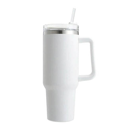 40oz Reusable Vacuum Tumbler with Insulated Double Wall and Cup Handle