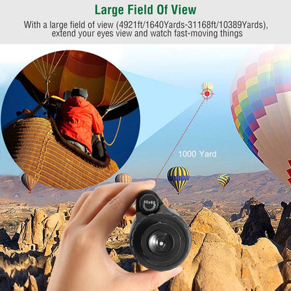 40x60 HD Optical Monocular Telescope with FMC Lens