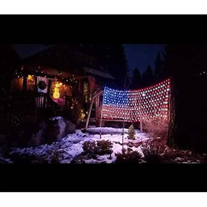 420 LED American Advanced Flag String Lights