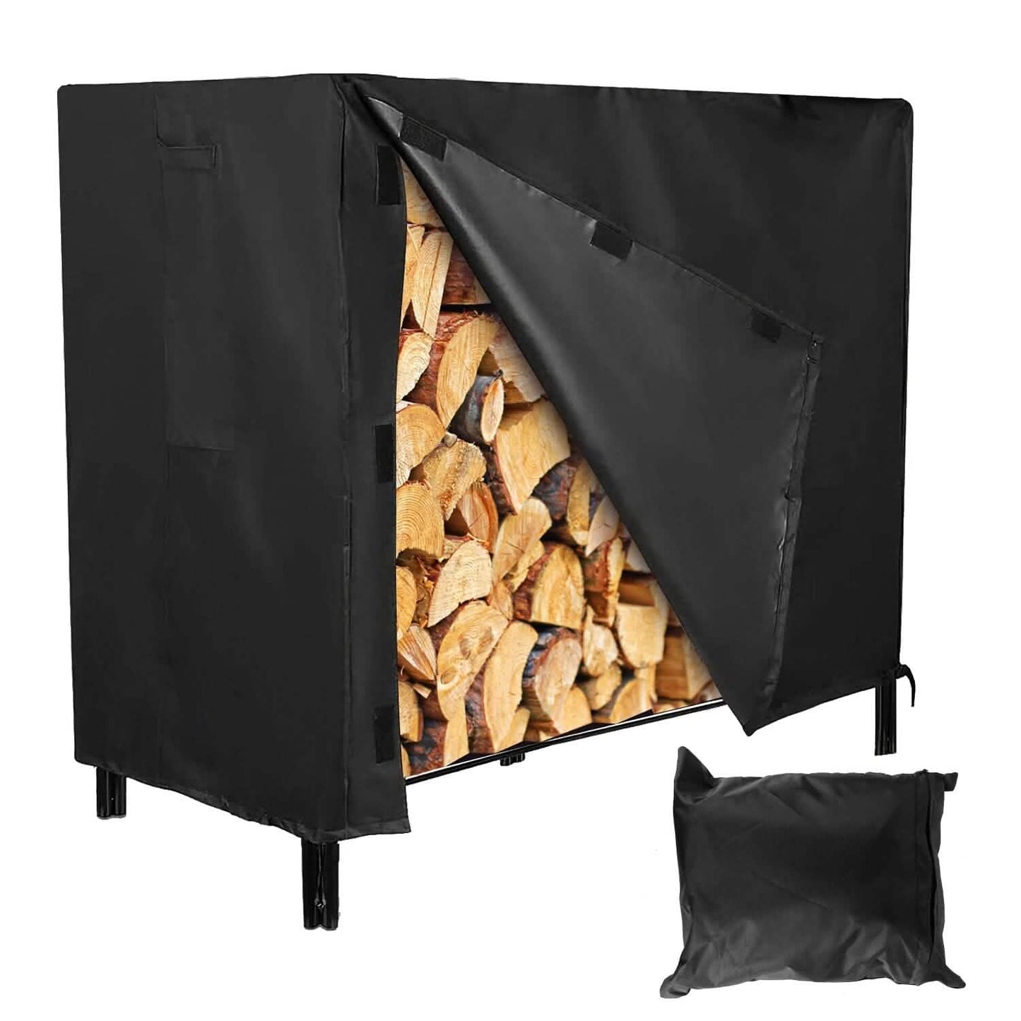 420D Oxford Fabric Firewood Rectangular Log Rack Cover
