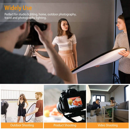 42.5" 5 In 1 Photography Round Light Collapsible Reflector