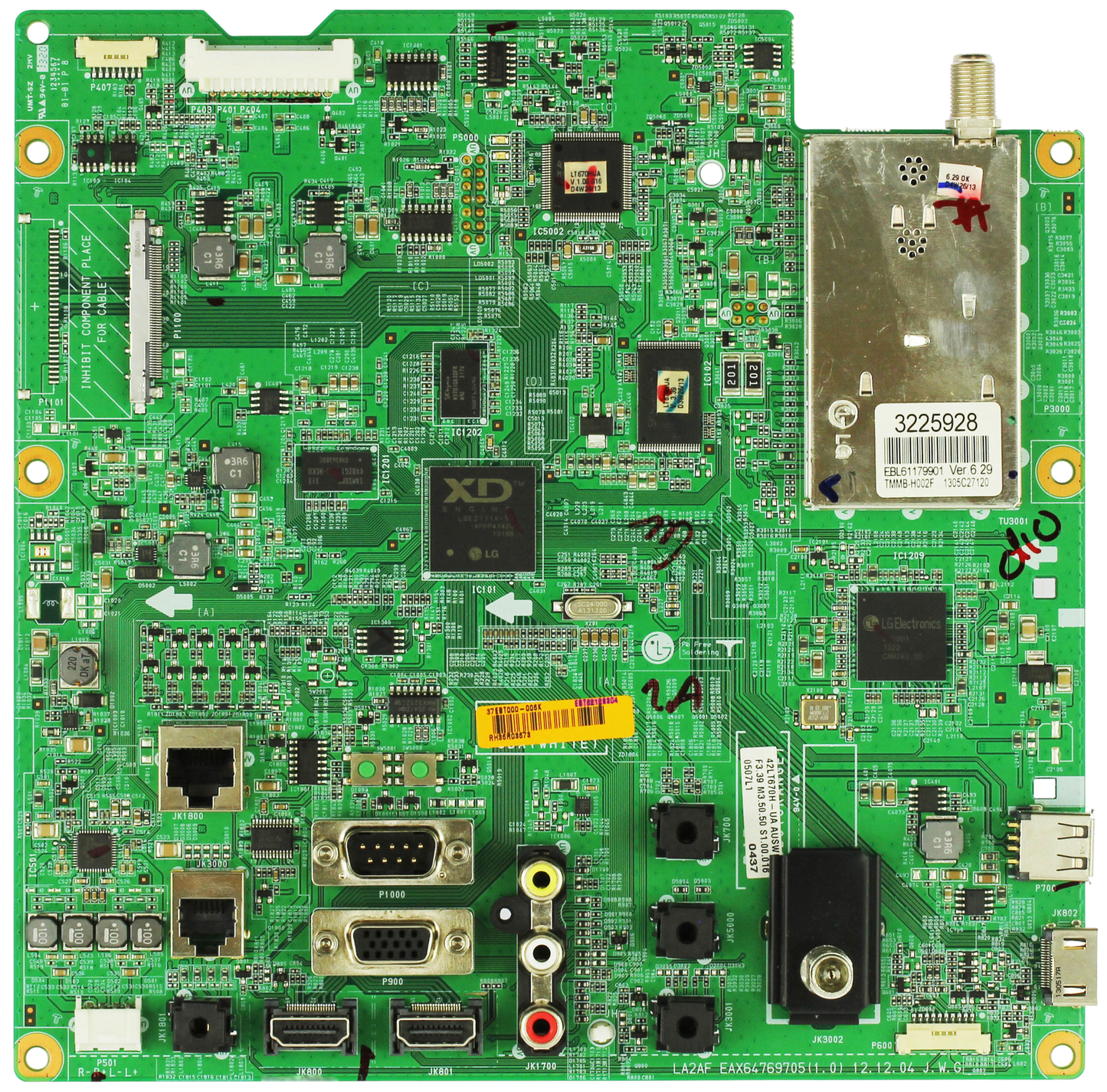 LG EBT62128304 Main Board for 42LT670H-UA