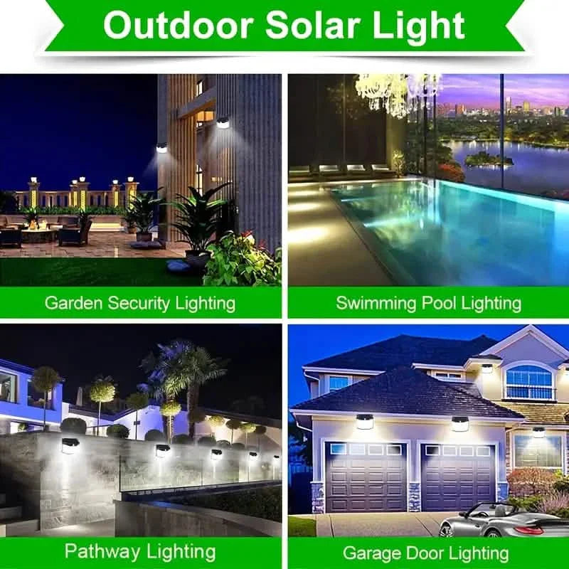 432 LED Solar Garden Wall Lights