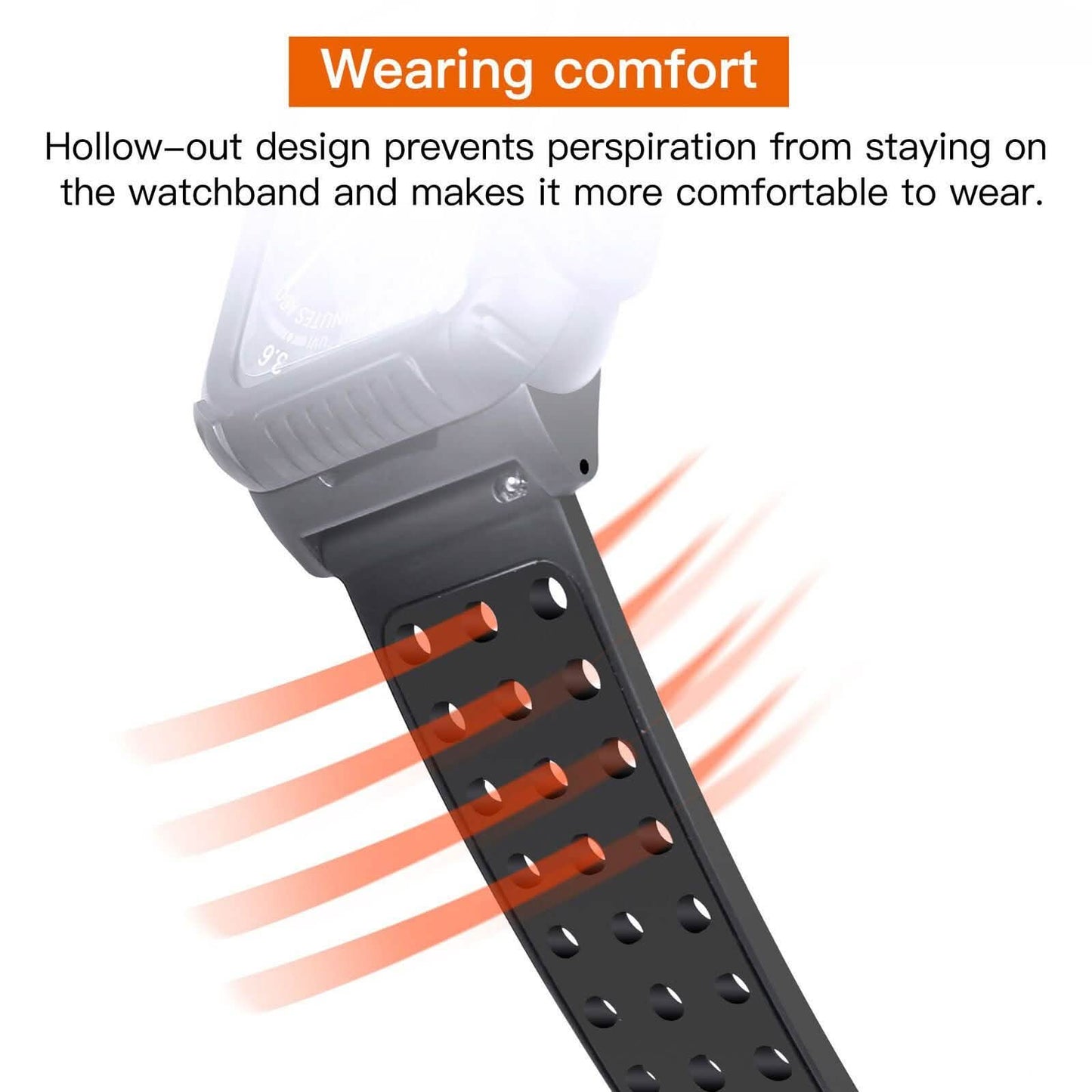44 MM Full Cover Clear Case Screen Protector with Bands for Apple iWatch 4 and 5