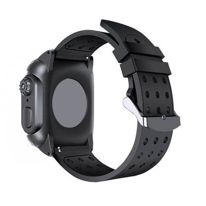 44 MM Full Cover Clear Case Screen Protector with Bands for Apple iWatch 4 and 5