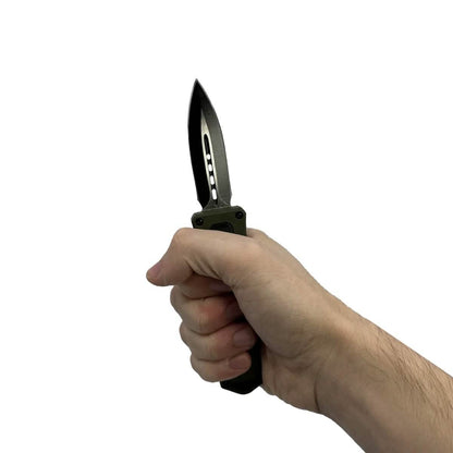 2-Pack: 4.5" Dagger Blade OTF Knife with Belt Clip